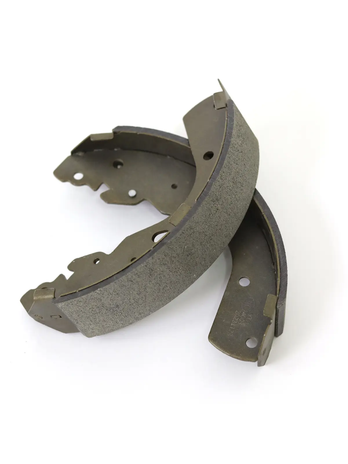 Passenger-vehicle brake shoe set