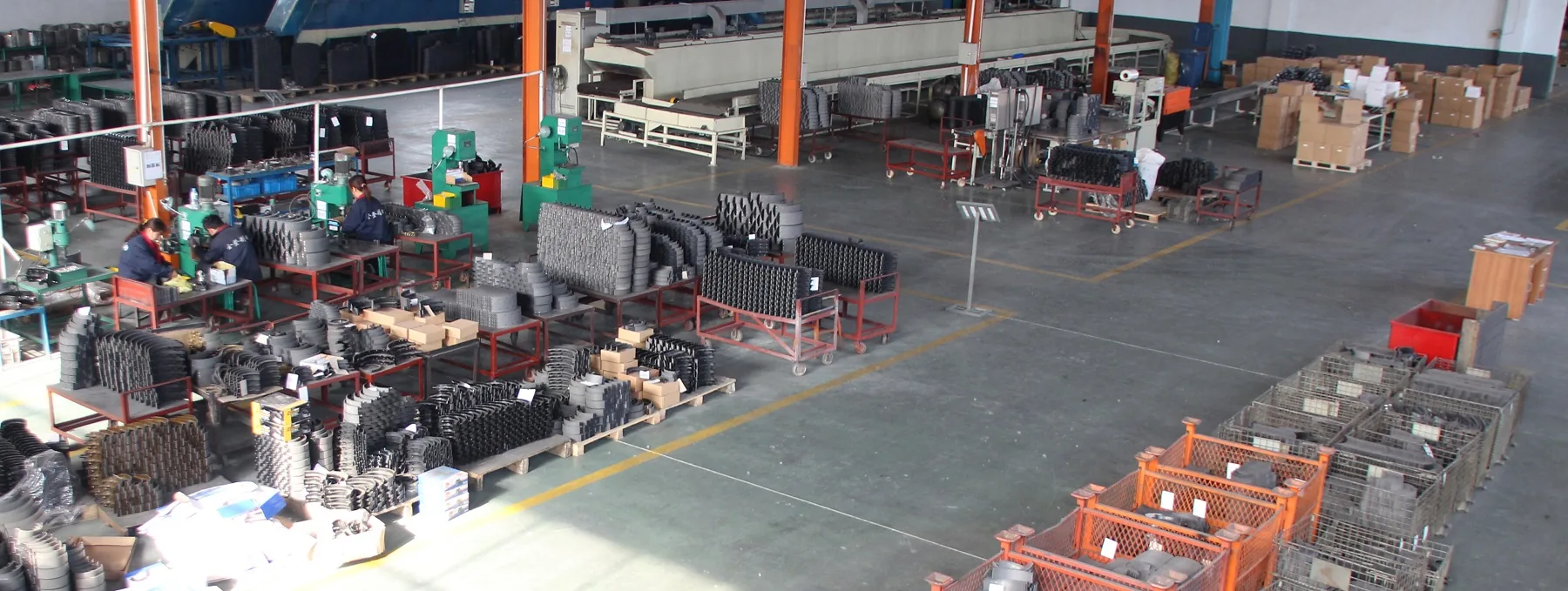 Brake pad production facility